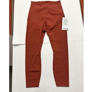 Lululemon Tights InStill High-Rise 25" SmoothCover Size 8 Cayenne CYNN